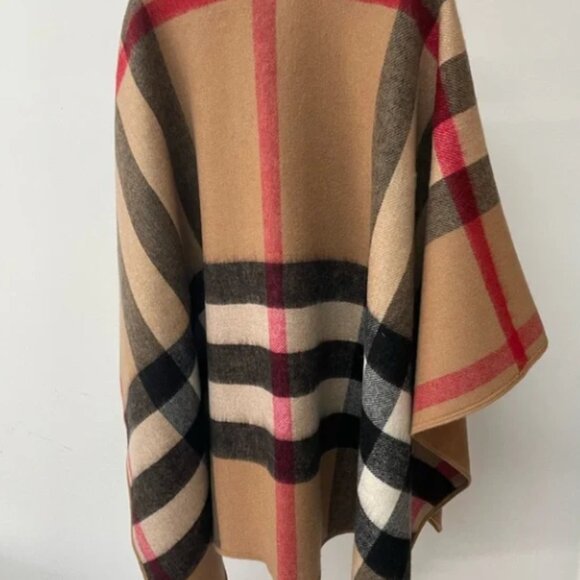 Burberry Tan and Black Checkered Wrap - Picture 4 of 8